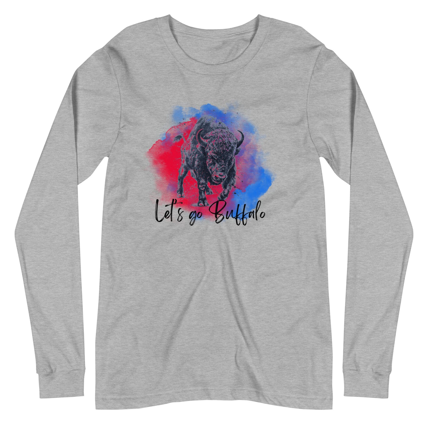 Unisex Long Sleeve Tee | Buffalo Football T-shirt | Vintage Style Buffalo Football | Crew Neck